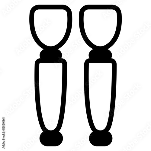 Leg prosthetics Solid Icon