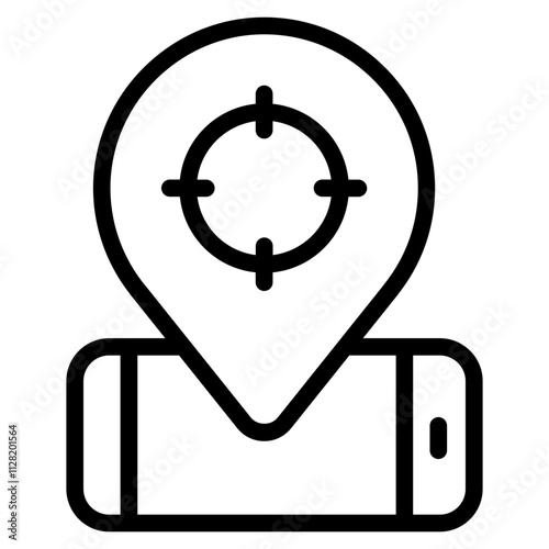 Location found Line Icon