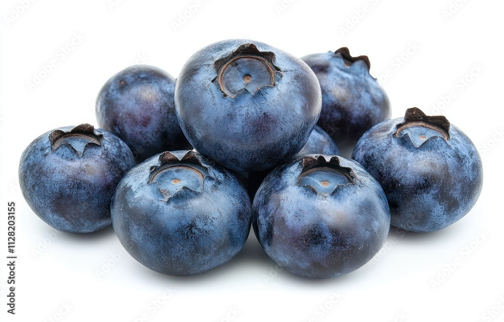A cluster of fresh blueberries, showcasing their vibrant color and natural texture. A cluster of fresh blueberries, showcasing their vibrant color and natural texture.