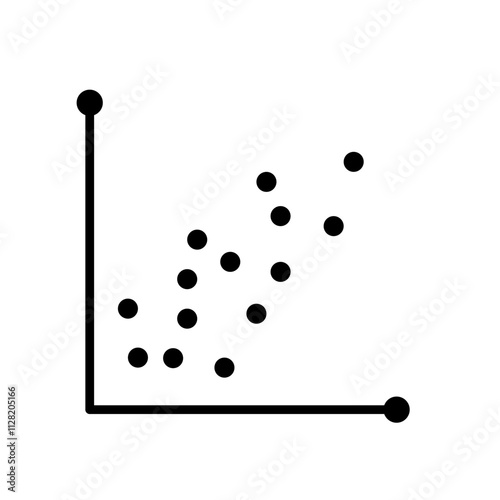 Correlation icon vector 