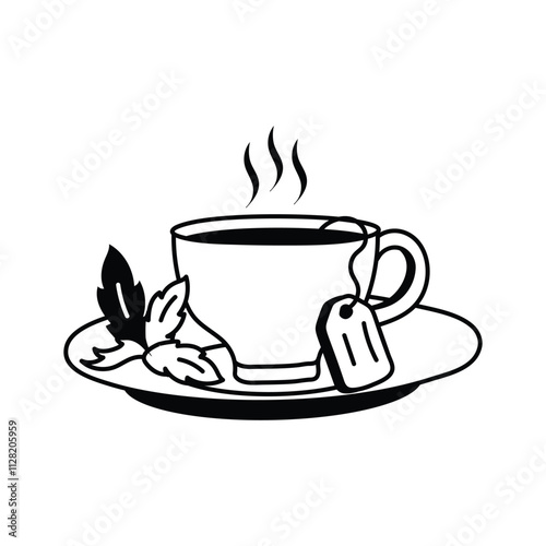 Bold and aromatic black tea, a refreshing classic drink