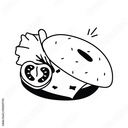 Freshly baked bagel, perfect with spreads or fillings