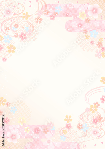 Beautiful Japanese pattern background