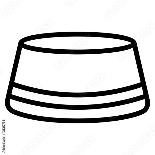Moslem hat Line Icon
