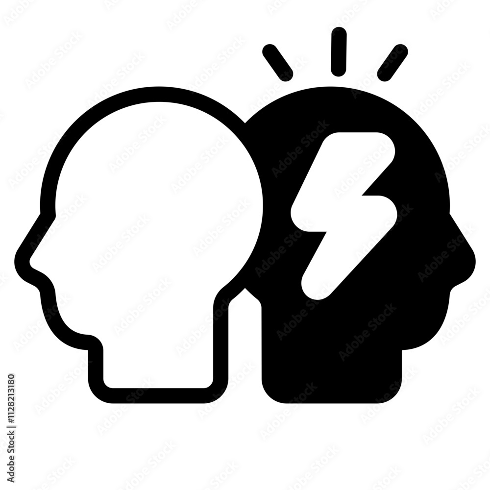 Multiple personality Solid Icon