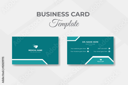 Hospital doctor identity business card