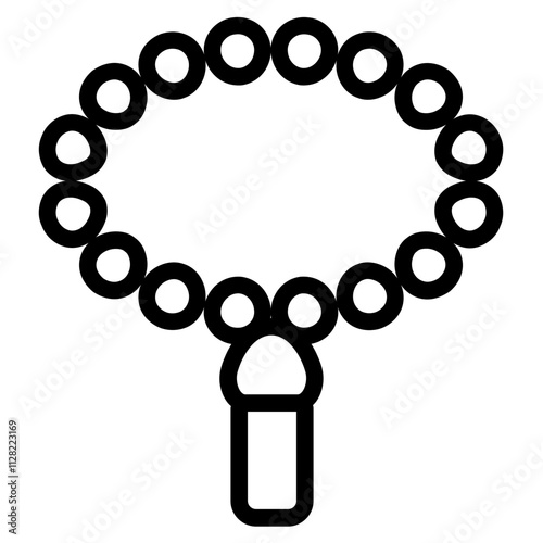 Prayer beads Line Icon