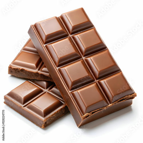 big chocolate and small ones isolated on Transparent Background