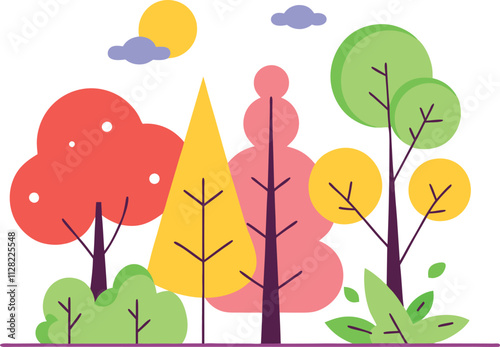 trees in the forest
