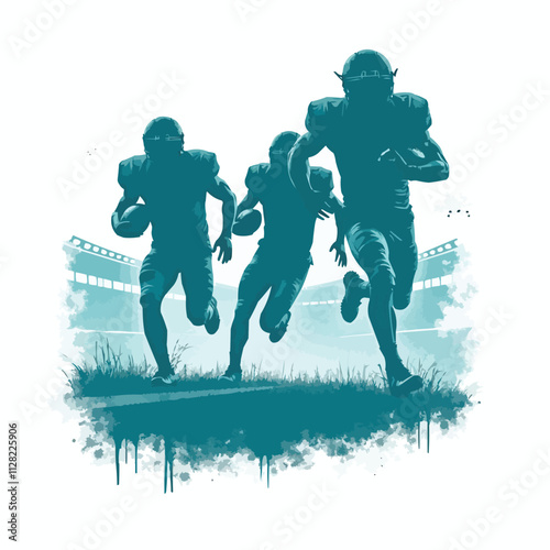 set of Rugby player