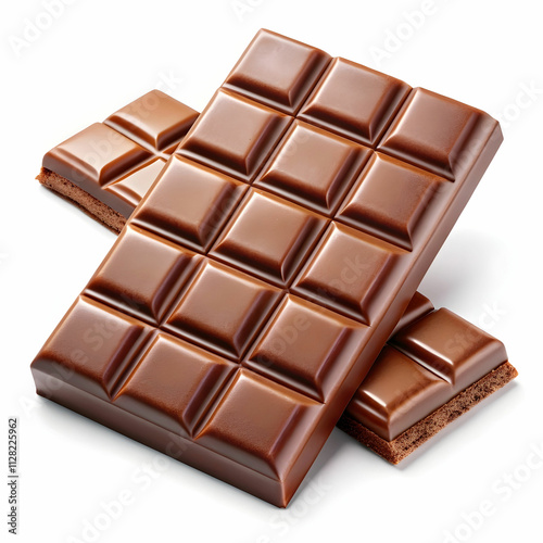 big chocolate and small ones isolated on Transparent Background
