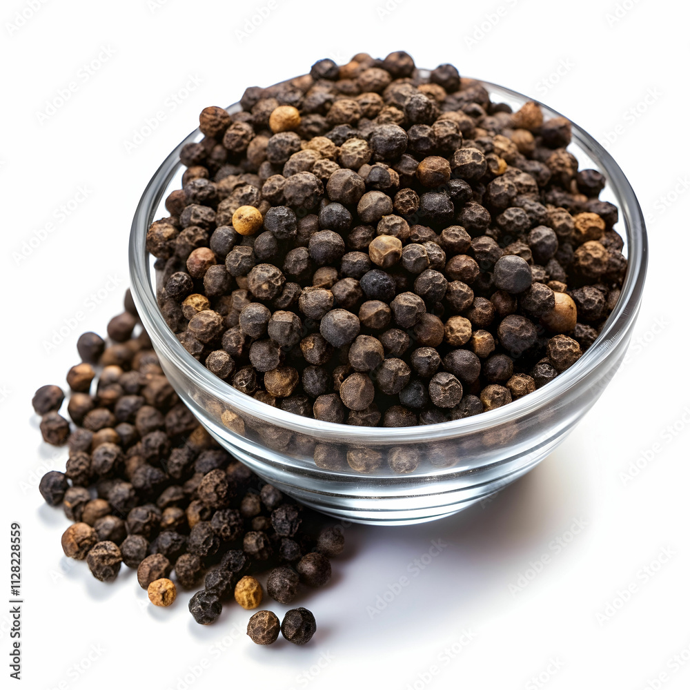 Black Pepper Isolated on Transparent Background Black Pepper Isolated on Transparent Background
