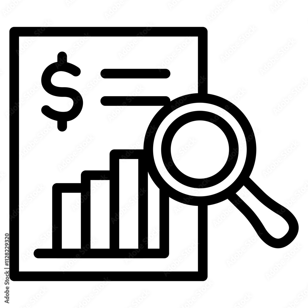 Review data Line Icon Review data Line Icon