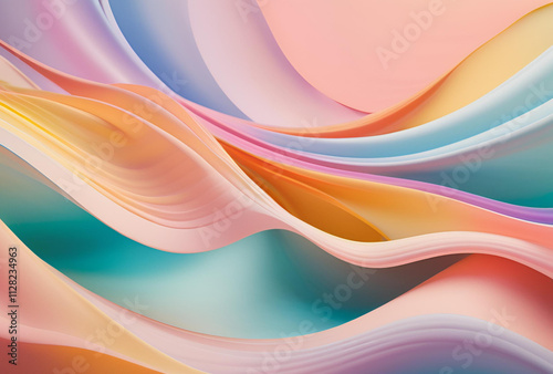 abstract colorful wave background
