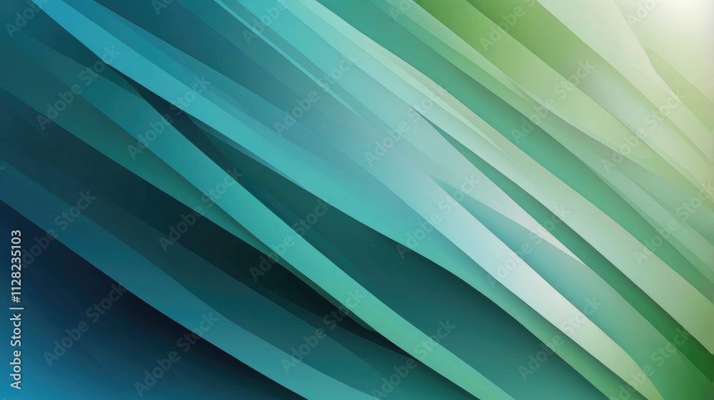 Obraz premium Light Cyan, Green vector blurred Colorful gradient abstract background
