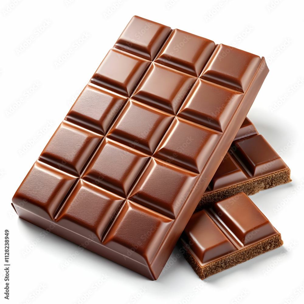 big chocolate and small ones isolated on Transparent Background big chocolate and small ones isolated on Transparent Background