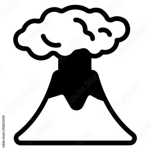 Volcano Solid Icon