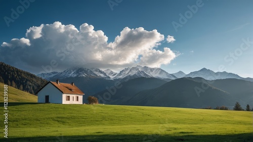 a green grassy field