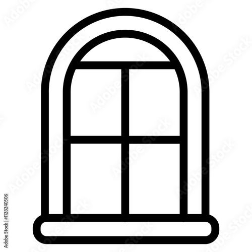 Window Line Icon