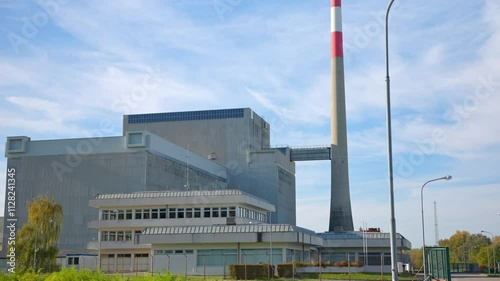 Zwentendorf Nuclear Power Plant In Austria - Drone Shot photo