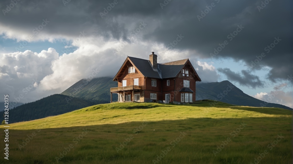 a house on a hill a house on a hill