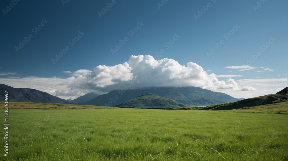 Fototapeta premium a field of green grass