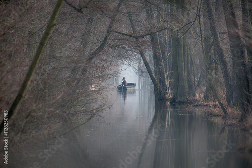 Fischer unterwegs im Spreewald