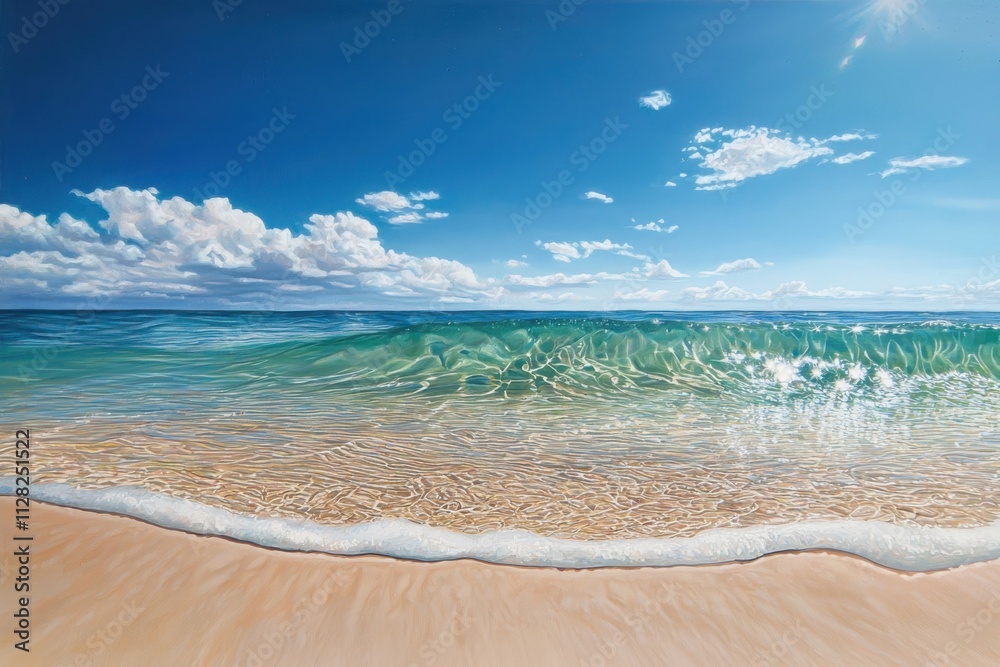 Underwater tranquility a beach scene with gentle waves sandy bottom and light patterns coastal environment submerged viewpoint for serenity and calm Underwater tranquility a beach scene with gentle waves sandy bottom and light patterns coastal environment submerged viewpoint for serenity and calm