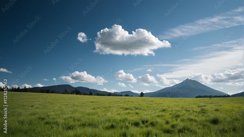Obraz premium a field of green grass