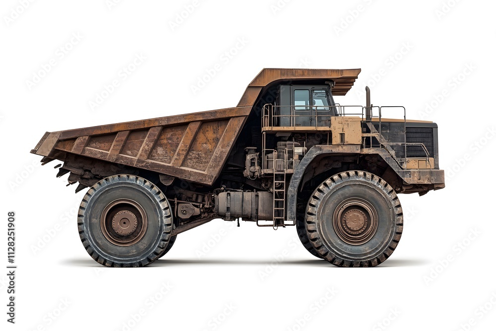 Massive Haul Truck: Powerful Engine, Huge Tires, Heavy-Duty Transport, Industrial Site, Mining Operations Massive Haul Truck: Powerful Engine, Huge Tires, Heavy-Duty Transport, Industrial Site, Mining Operations