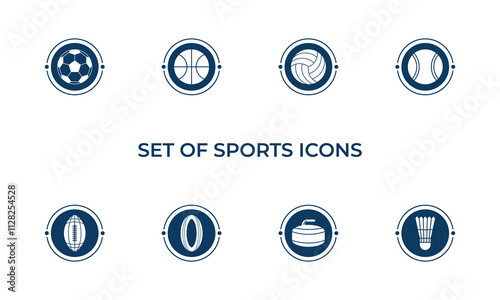 Set of Sports Icons Vector, Sports Icons Set.