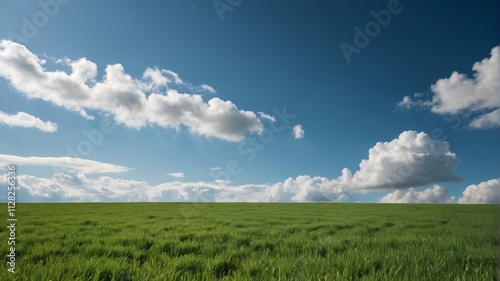 a field of green grass