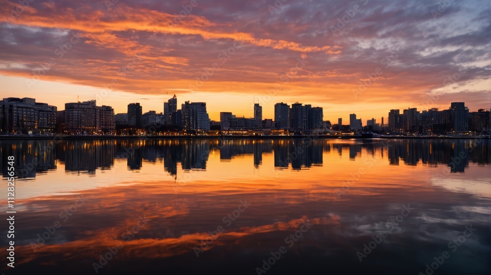 Fototapeta premium a city skyline