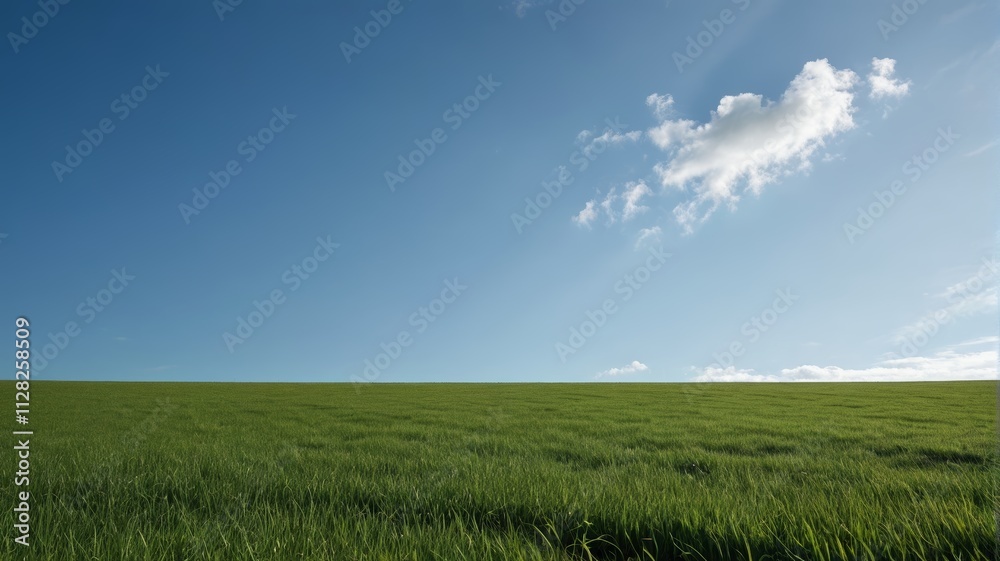 Obraz premium a field of green grass
