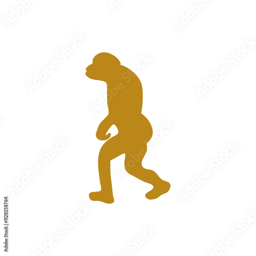 Human evolution illustration