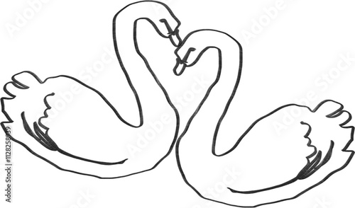 Swan plot vector pattern