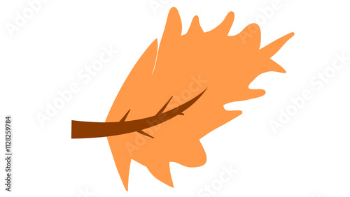 vector The dominant brown color of these leaves gives a warm and natural autumn impression, with slight shades of orange and yellow on the edges of the leaves, as if exposed to afternoon sunlight.