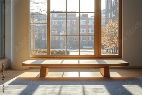 Minimalistic Furniture in Sunlit Empty Room
