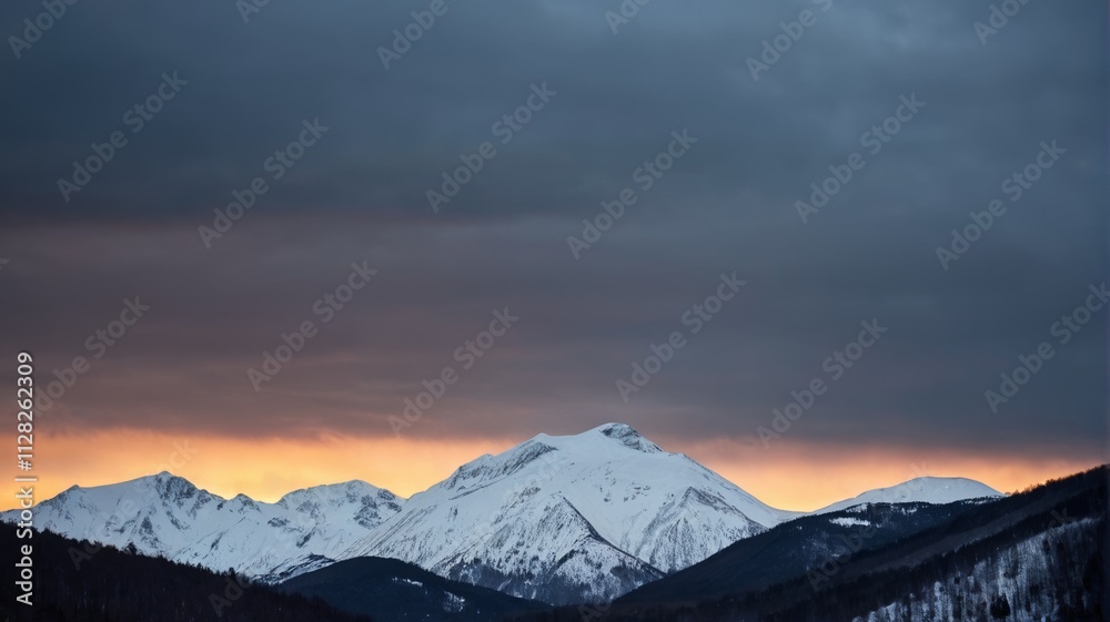 a mountain range a mountain range