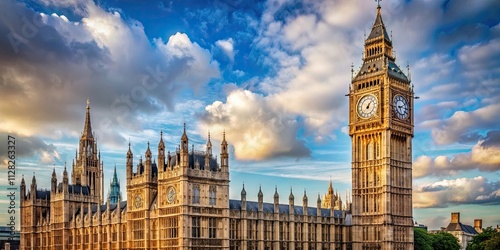 Iconic clock tower known for its impressive architecture and historical significance in Westminster, England