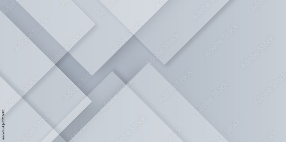 Obraz premium Abstract white and blue triangle overlay texture background. Modern elegan blue banner background with creative design and shiny lines. Light gray triangle abstract subtle vector background.. 