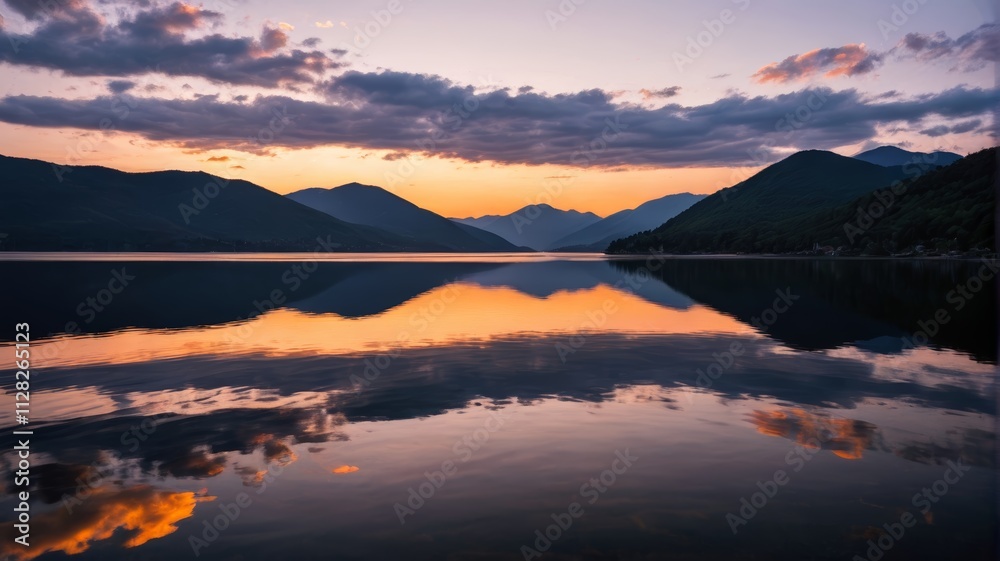 custom made wallpaper toronto digitala lake with mountains in the background