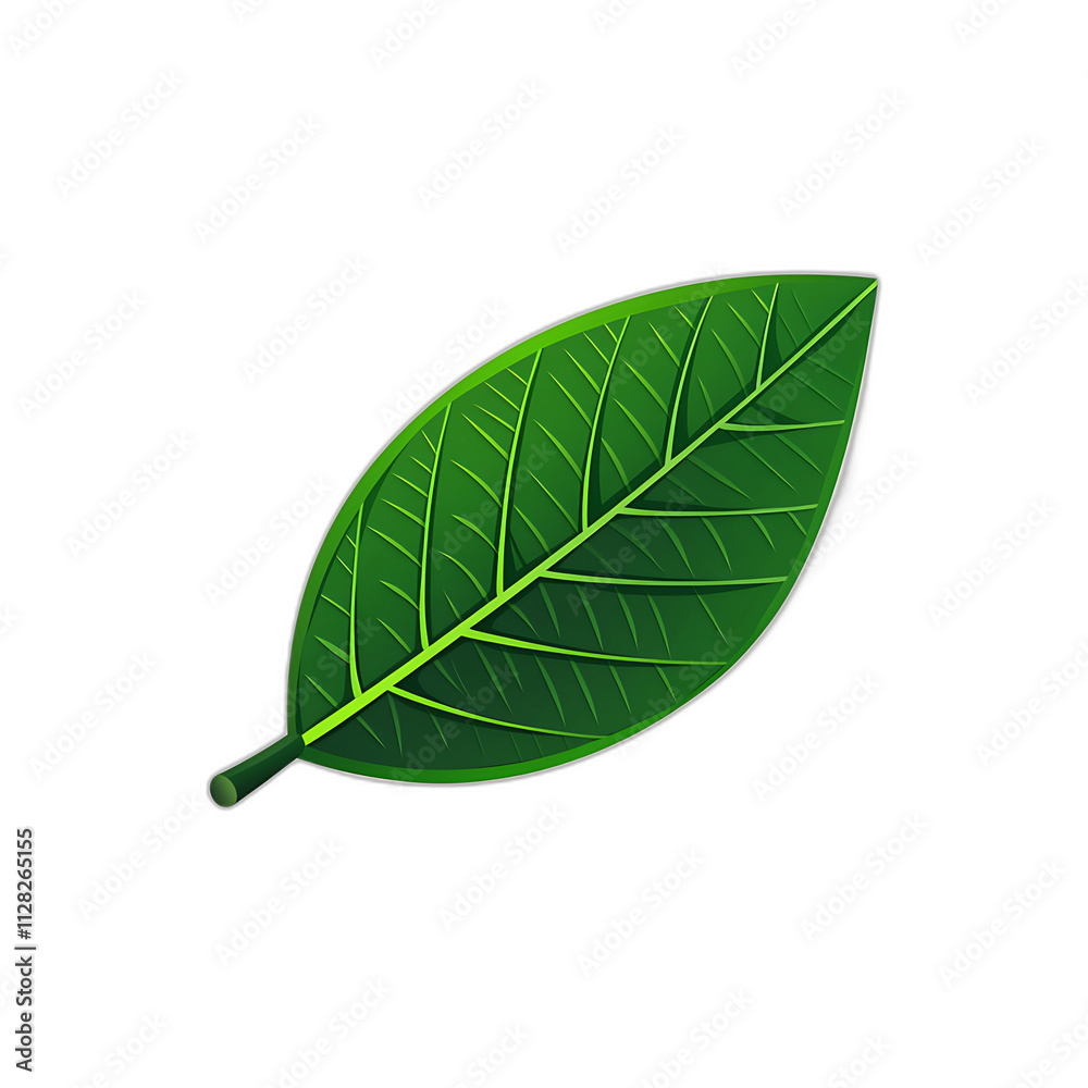 Obraz premium Lush Green Leaf Nature Plant Botany Ecology Foliage Botany Illustration Green Leaf Design Organic