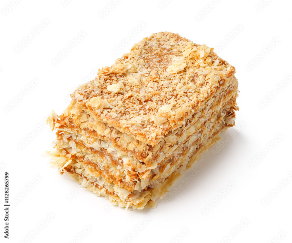 Crunchy oat layered treat prepared for a wholesome snack or dessert at home