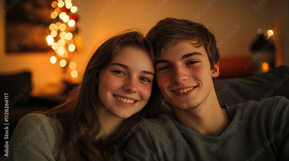 A young couple shares their New Year celebration ideas, creating a fun environment for people of all ages to enjoy A young couple shares their New Year celebration ideas, creating a fun environment for people of all ages to enjoy