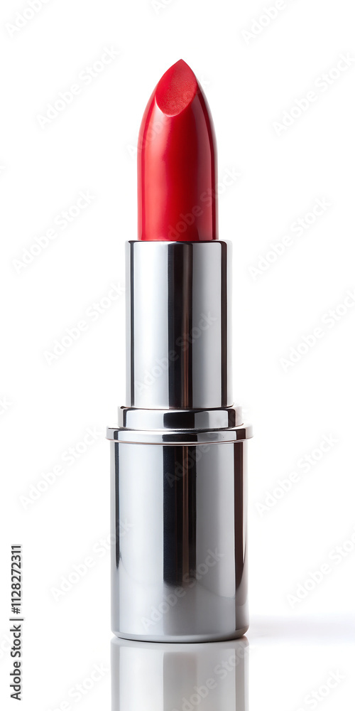 Elegant Red Lipstick on White Background – Perfect for Beauty, Fashion, and Cosmetic Projects. Elegant Red Lipstick on White Background – Perfect for Beauty, Fashion, and Cosmetic Projects.