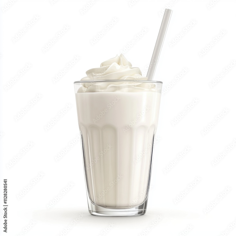 milk milkshake isolated on white background milk milkshake isolated on white background