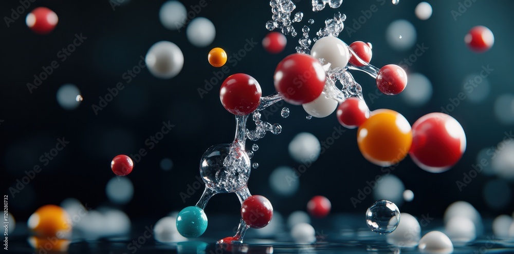 Vibrant artistic representation of water, showcasing its fluidity and beauty in a captivating visual form. Vibrant artistic representation of water, showcasing its fluidity and beauty in a captivating visual form.