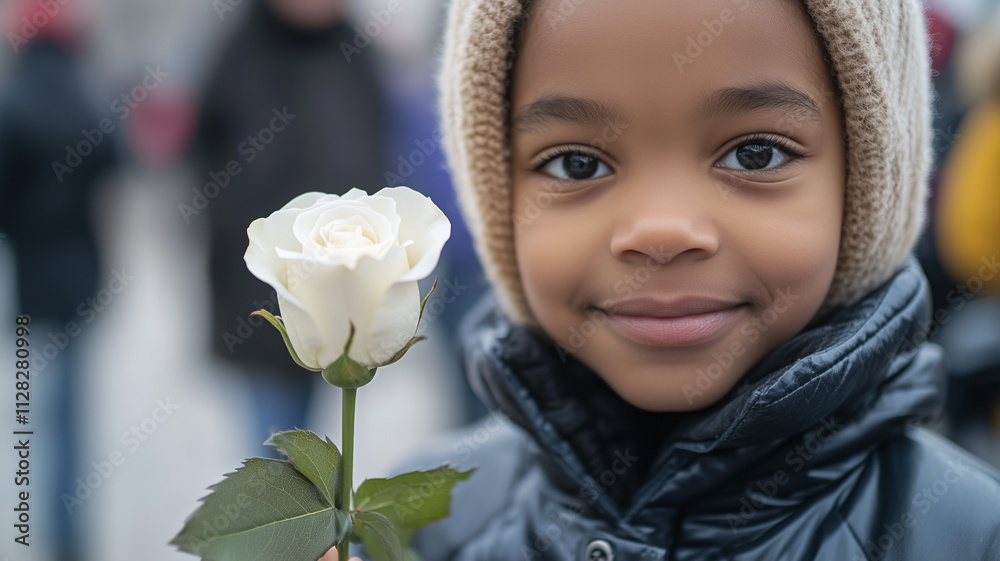Φωτογραφία A young man writing a love letter at a desk with an envelope, pen, and red rose nearby, evoking a sense of warmth and anticipation