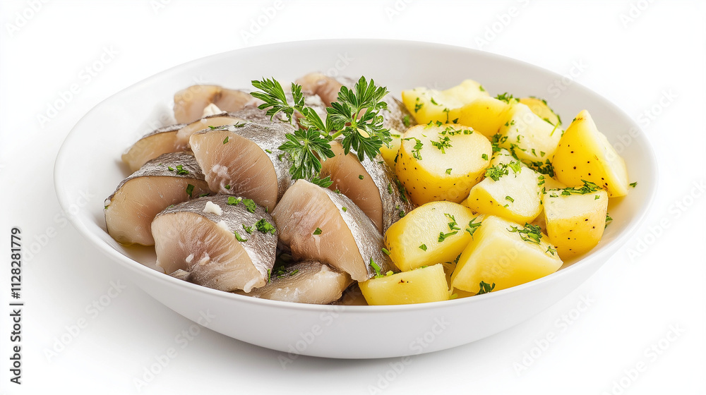 Delicious Cooked Fish and Potatoes A Simple Meal. Generative Ai. Delicious Cooked Fish and Potatoes A Simple Meal. Generative Ai.
